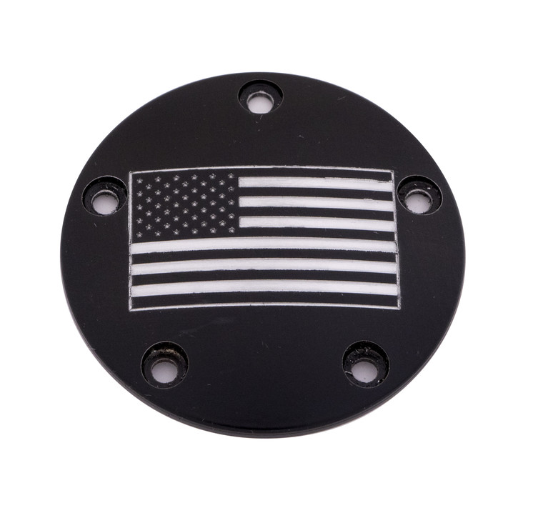 Custom Engraving - Tc Timer Cover American Flag Black - PATR21-04BG
