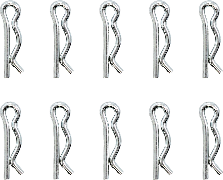 Drag Specialties - Axle Clip - Chrome - Rear - 10 Pack - Rear Axle E-Clip Retainer - W16-0348-C