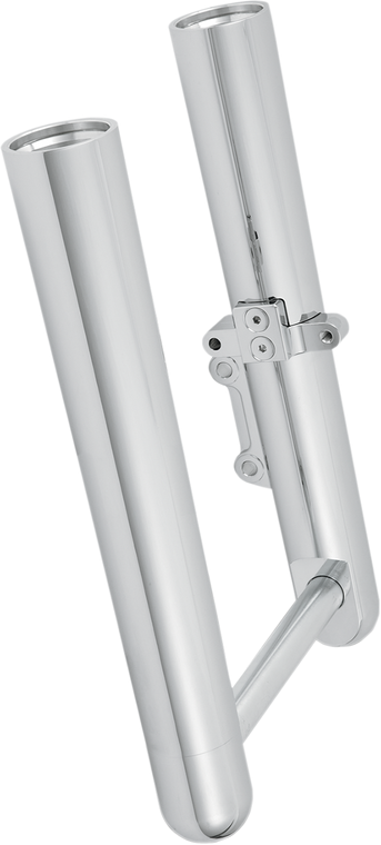 Arlen Ness - Hot Legs Fork Legs - Custom Single Disc - Smooth - Chrome -  '00-'06 FLST - Hot Legs Fork Leg  Smooth - 06-554