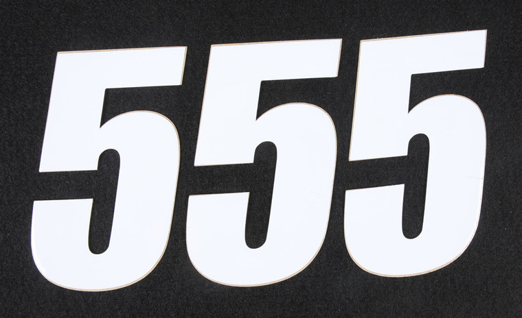 D-cor - Number 5 White 4" 3/pk - 45-14-5