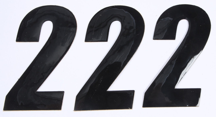 D-cor - Number 2 Black 4" 3/pk - 45-24-2