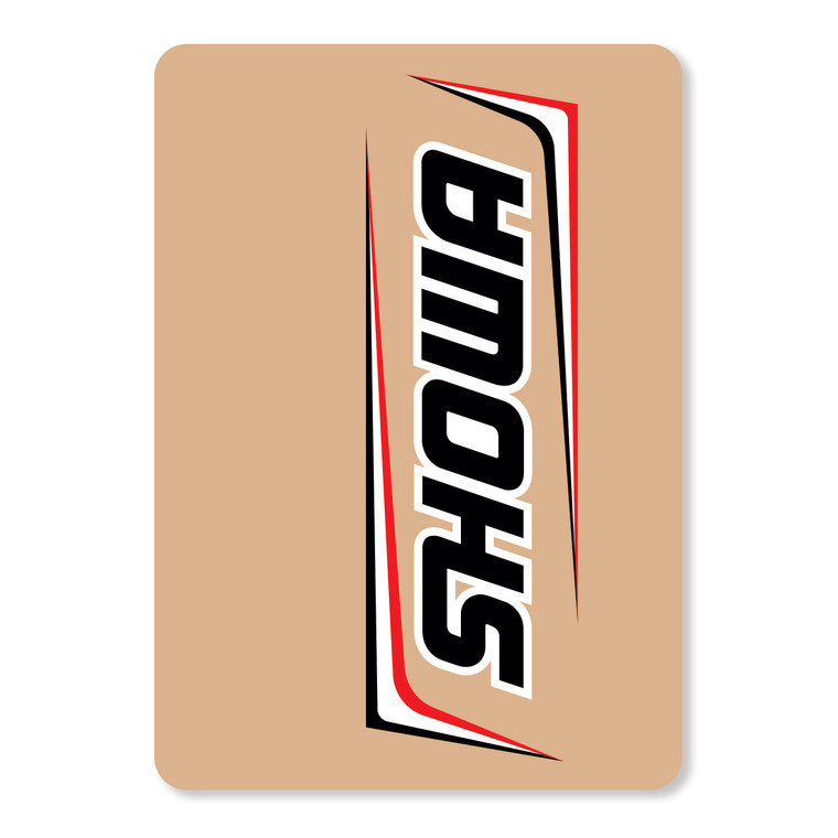 D-cor - Showa Upper Fork Decals Black/white - 40-80-116