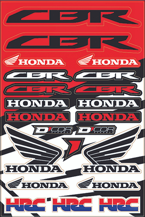 D-cor - Honda Street Decal Sheet - 40-10-102