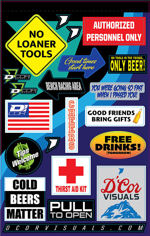 D-cor - Decal Sheet Fridge Kit Decal Sheet Fridge Kit - 40-90-123