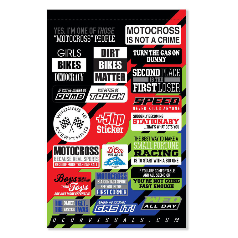 D-cor - Decal Sheet Moto Talk 2 4 Mil - 40-90-121