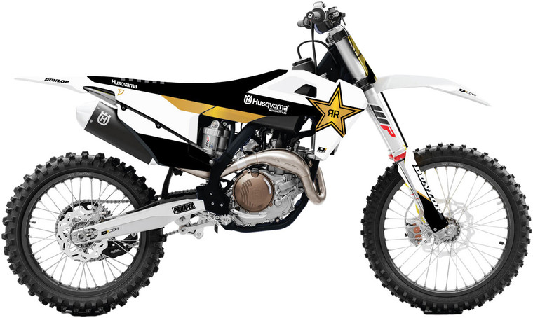 D-cor - Complet Kit Rockstar Husq Tc/fc 125-450 Wht Bg - 20-70-404