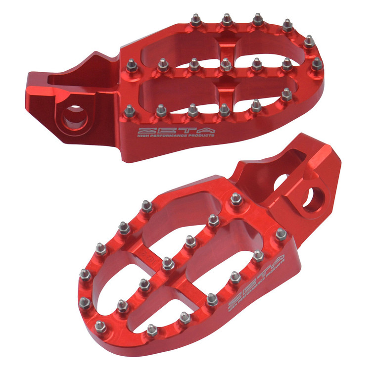 Drc - Aluminum Footpegs Gas Red - ZE93-1822
