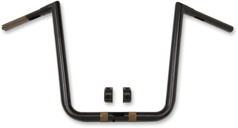 La Choppers - Handlebar - Hefty Twin Peaks - 16" - Black - 1-1/4" Hefty Twin Peaks Handlebar - LA-7312-66B
