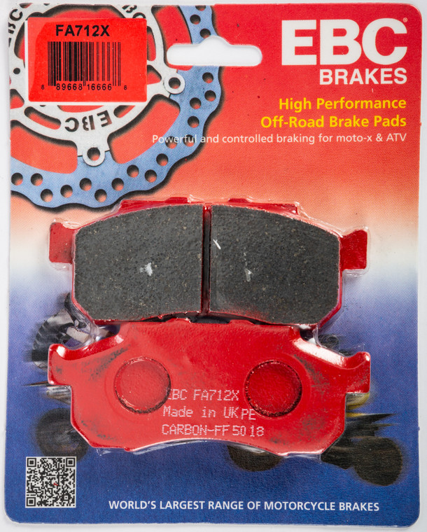 Ebc - Brake Pads X Organic - FA712X