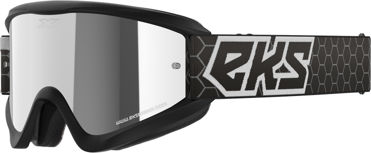 Eks Brand - Flat Out Mirror Goggle Black/white Silver Mirror - 067-60500