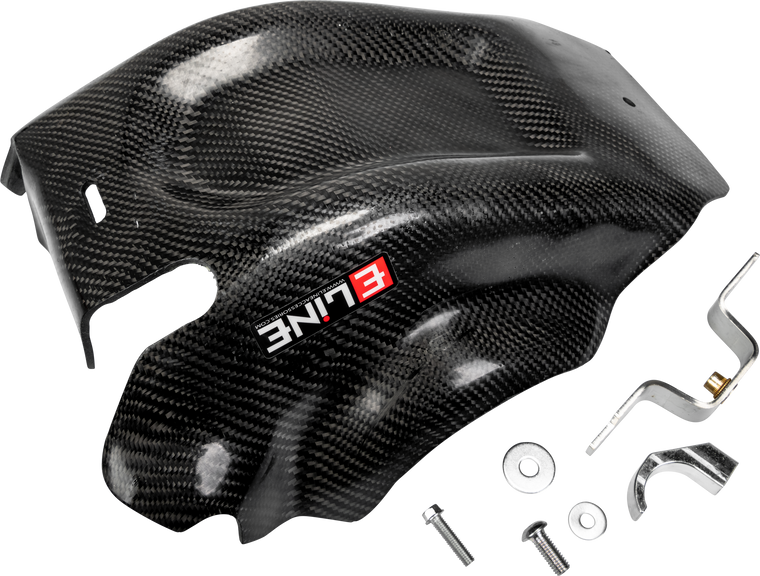 E-line Accessories - Carbon Fiber Skid Plates Gas/hus/ktm - MSP25017C