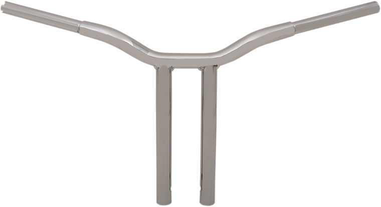 La Choppers - Handlebar - Kage Fighter - One Piece - Bent - 14" - Chrome - Kage Fighter Welded Bent-Riser Handlebar - LA-7338-14