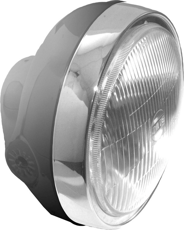 Emgo - Headlight Hon Style 6 1/4" Black - 66-64313D