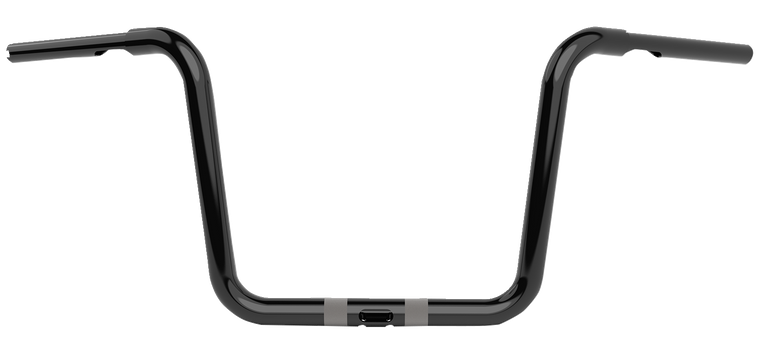 La Choppers - Handlebar - Twin Round - 12" - Black - Twin Round Handlebar - LA-7324-12B