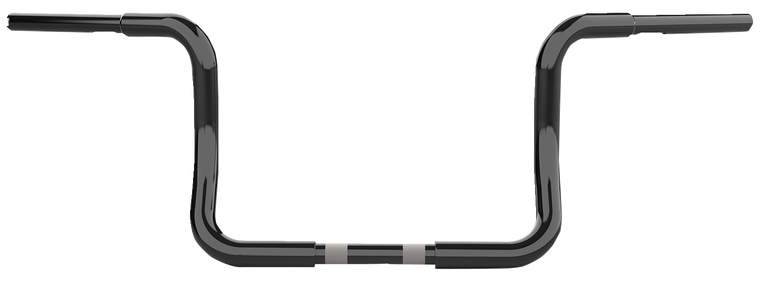 La Choppers - Handlebar - Twin Round - 10" - Black - Twin Round Handlebar - LA-7325-10B