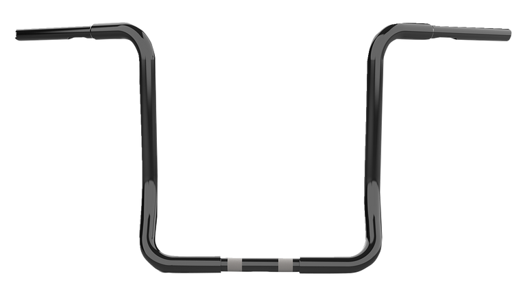 La Choppers - Handlebar - Twin Round - 16" - Black - Twin Round Handlebar - LA-7325-16B