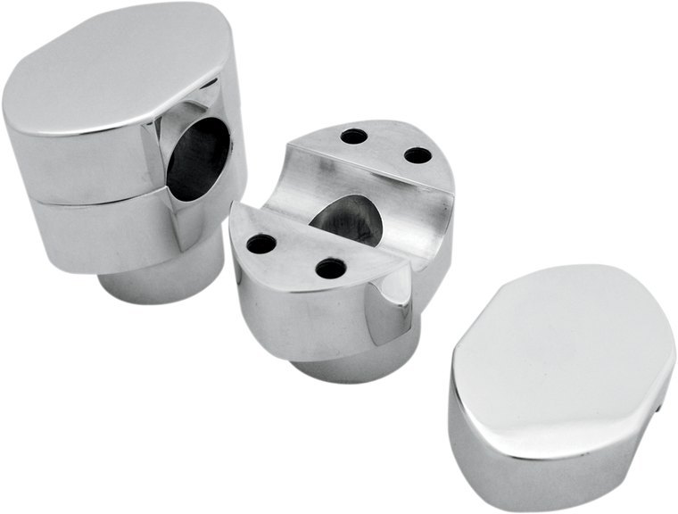 La Choppers - Risers - Paughco Springer - Chrome - Springer Handlebar Riser Kit - LA-7410-03