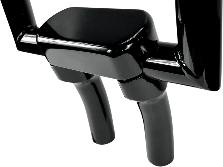La Choppers - Risers - Hefty - Top - 5-1/2" - Black - Hefty Handlebar Riser & Top Clamp Kit - LA-7446-05B