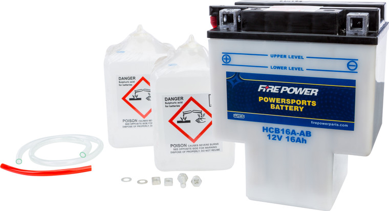 Fire Power - Battery W/acid Hcb16a-ab 12v Heavy Duty - HCB16A-AB
