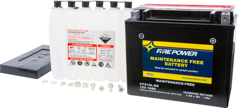 Fire Power - Battery Ctx19l-bs Maintenance Free - CTX19L-BS
