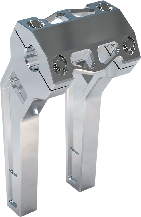 La Choppers - Risers - Pullback - 8" - Raw - Performance Risers - LA-7471-08R