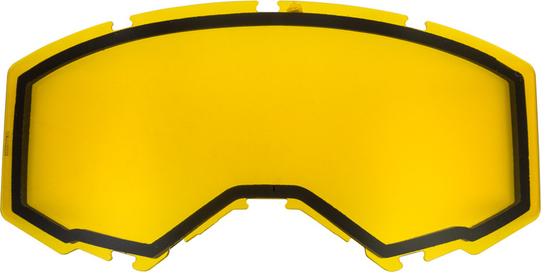 Fly Racing - Dual Lens W/o Vents Adult Yellow - FLB-012