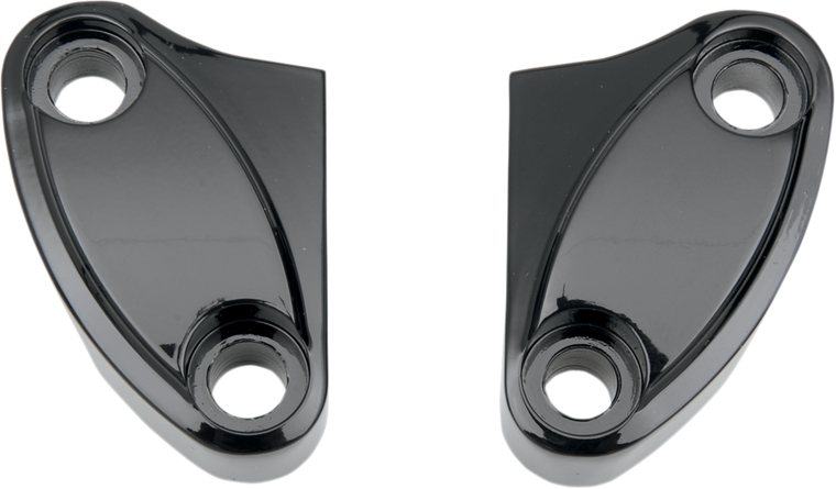 Drag Specialties - Handlebar Clamp - Two-Piece - Black - Handlebar Riser Clamp - 57-6029AB