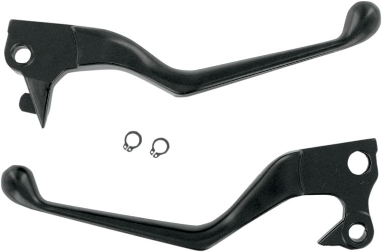 Drag Specialties - Lever Set - Black - Wide Blade Lever Set - H07-0575-BLK