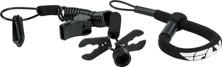 Fly Racing - Ultra Cord Floating Tethercord /lanyard (black) - FUJL-2389-BLK