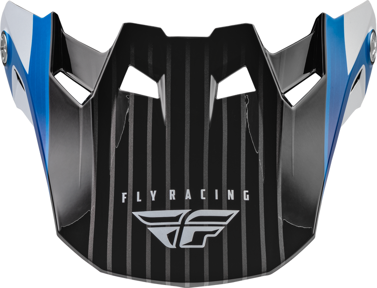 Fly Racing - Formula Carbon Prime Visor Blue/white/blue Carbon Yl/sm - 73-47104S