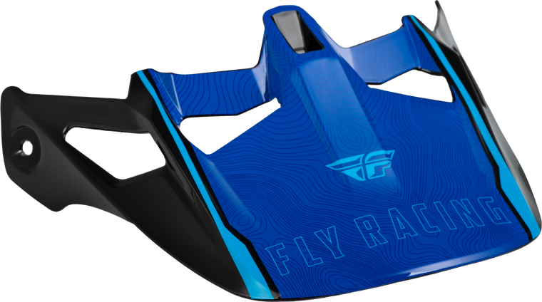 Fly Racing - Werx-r Helmet Visor Blue Carbon - 73-92841
