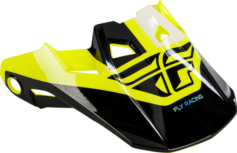 Fly Racing - Formula Visor Black/hi-vis Yl-sm - 73-47204S