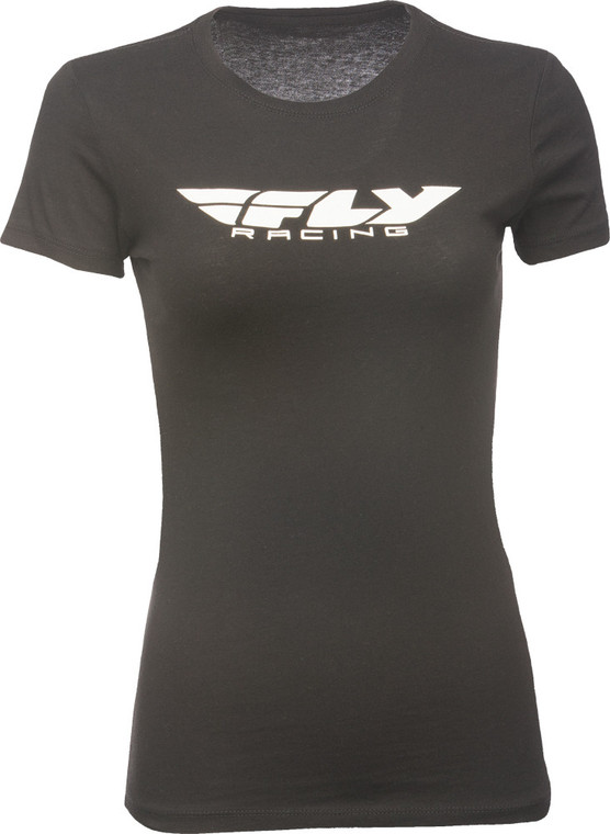 Fly Racing - Women's Fly Corporate Tee Black Lg - 356-0370L
