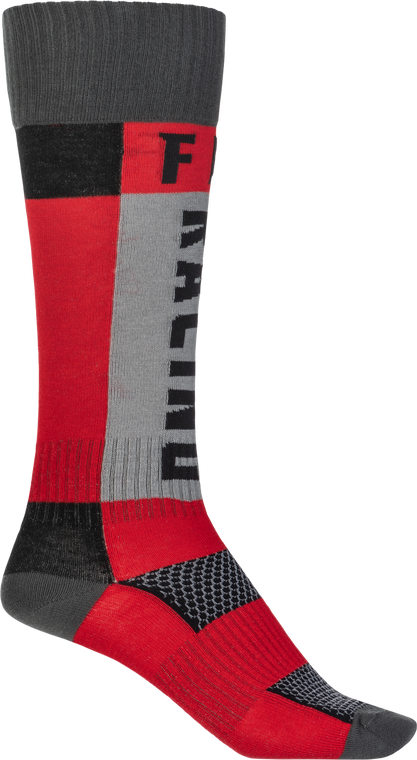Fly Racing - Mx Socks Thick Red/grey Sm/md - 350-0550S