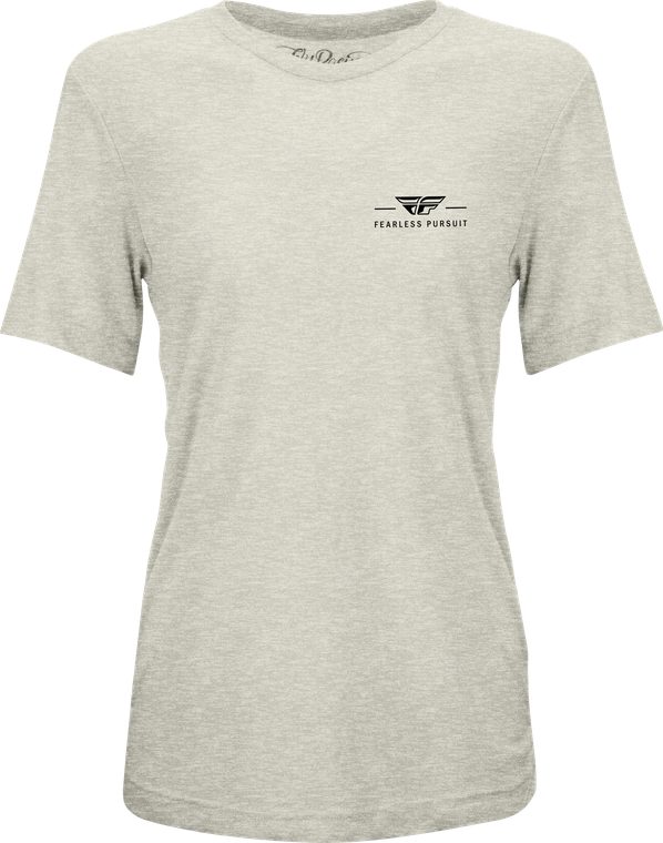 Fly Racing - Women's Fly Motto Tee Cream 2x - 356-00542X