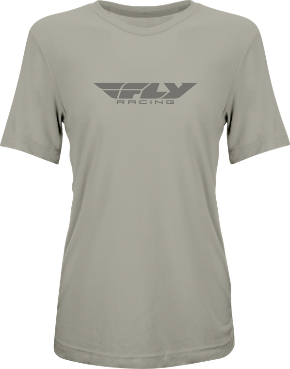 Fly Racing - Women's Fly Origin Corp Tee Stone Heather Md - 356-0101M