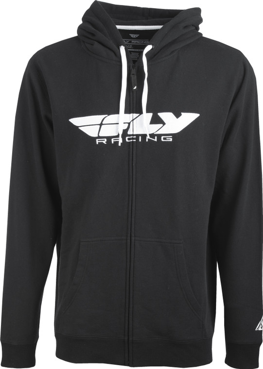 Fly Racing - Fly Corporate Zip Up Hoodie Black Sm - 354-0190S