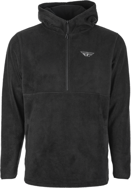 Fly Racing - Fly Half Zip Pullover Hoodie Black Lg - 354-0020L