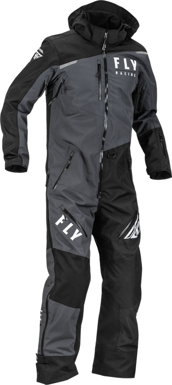 Fly Racing - Cobalt Shell Monosuit Black/grey Lg - 470-4350L