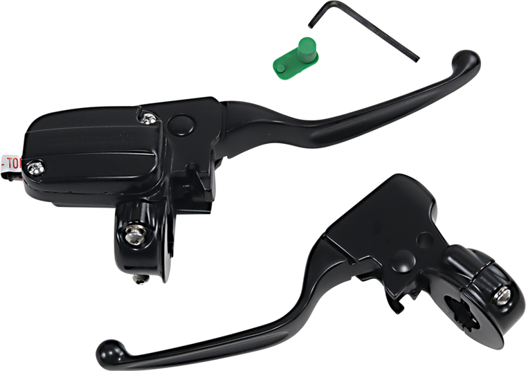 Drag Specialties - Handlebar Controls - 15 mm Master Cylinder - '08 - '13 FLT - Black - Handlebar Control Kit  Hydraulic/Mechanical - H07-0780MB-A