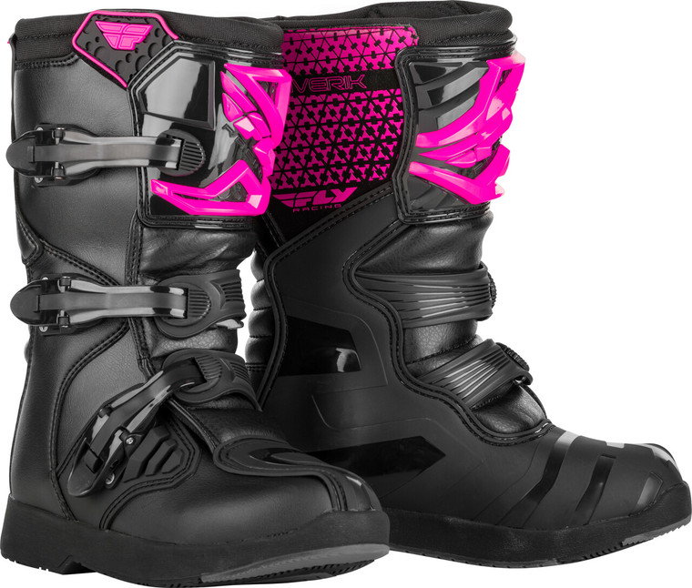 Fly Racing - Youth Maverik Boots Pink/black Sz 05 - 364-67905