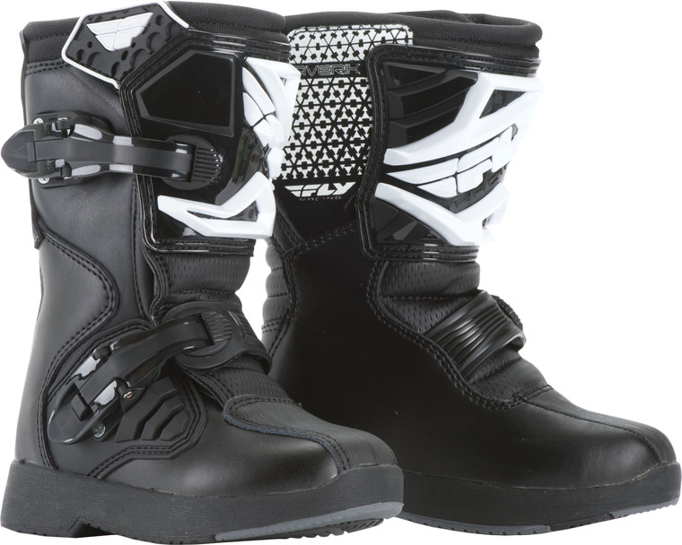 Fly Racing - Youth Maverik Mini Boots Black Sz Y12 - 364-55098