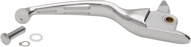 Drag Specialties - Brake Lever - Wide Blade - Slotted - Chrome - Slotted Wide Blade Replacement Brake Lever - H07-0601-B