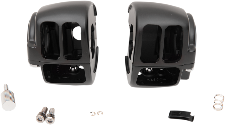 Drag Specialties - Switch Housing - Matte Black - Handlebar Switch Housing Kit - H07-0671BMB