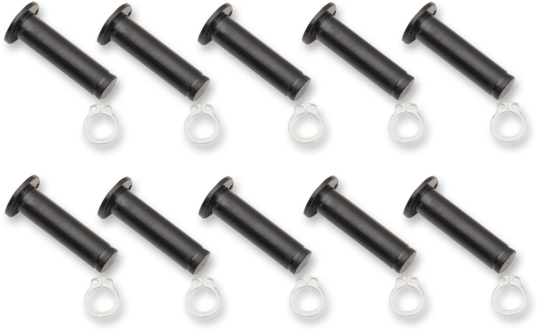 Drag Specialties - Pivot Pins - Lever - 10 Pack - Black - Pivot Pin/Clip Kit - 74114B