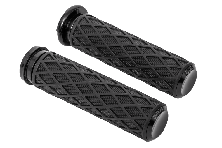 Arlen Ness - Grips - Diamond - TBW - Black - Diamond Grips - 500-007