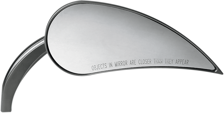 Arlen Ness - Rad III Mirror - Tear Drop - Black - Right - Rad III Mirror - 13-093