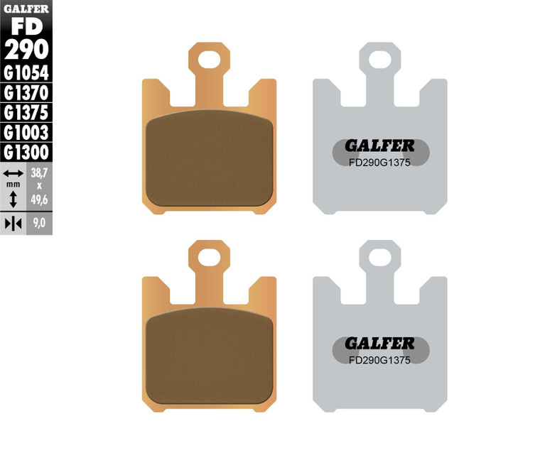 Galfer - Brake Pads Sintered Ceramic Fd290g1375 - FD290G1375 Galfer - Brake Pads Sintered Ceramic Fd290g1375 - FD290G1375
