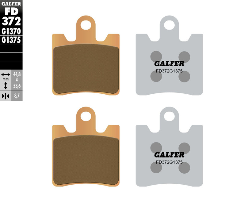 Galfer - Brake Pads Sintered Ceramic Fd372g1375 - FD372G1375 Galfer - Brake Pads Sintered Ceramic Fd372g1375 - FD372G1375