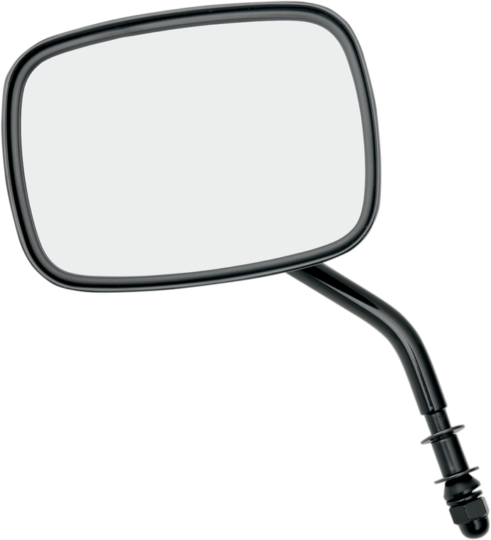 Drag Specialties - Die Cast Mirror - Standard Stem - Black - Die Cast Mirror - 302108BLK